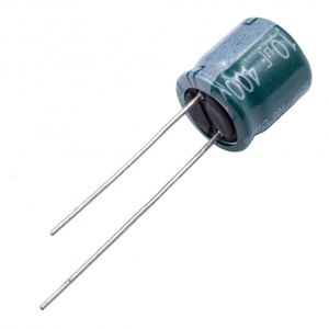 خازن الکترولیتی 10uF / 400V تایوانی مارک TAICON با طول عمر بالا