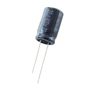 خازن الکترولیتی 22uF / 400V تایوانی مارک TAICON با طول عمر بالا