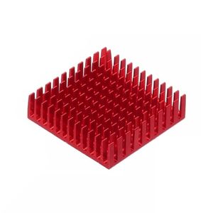هیت سینک سایز 4x4cm مخصوص المان سردکننده رنگ قرمز