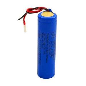 باتری لیتیوم یون 3.7v سیم دار سایز 18650 قابل شارژ 1200mAhمارک KC