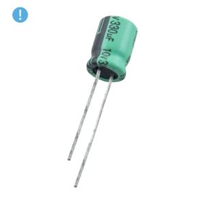 خازن الکترولیتی 330uF / 10V تایوانی مارک TAICON (OXO)