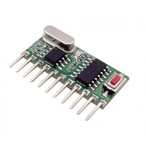 گیرنده ریموت کد لرن 4 کاناله ASK 433MHz سوپرهترودین مدل RM03 V3.0