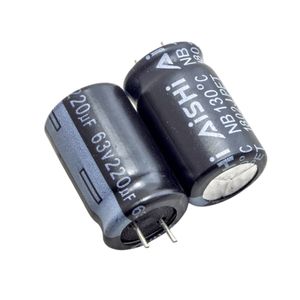 خازن الکترولیتی 220uF / 63V مارک AISHI