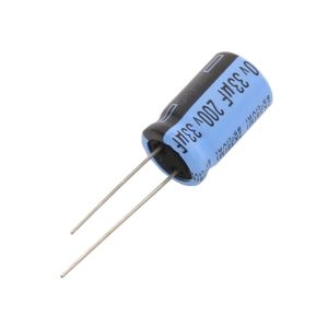 خازن الکترولیتی 33uF / 200V تایوانی مارک TAICON با طول عمر بالا