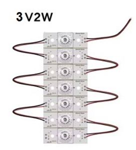 بک لایت یونیورسال تکی 3v 2w لنز مربعی هر بسته 7 عدد | فروشگاه سانتک