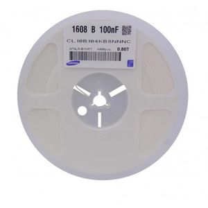 خازن 100nF پکیج 0603 SMD رول 4000 تایی