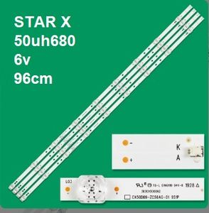 بک لایت مرغوب استار ایکس مدل 50UH680V (6 ولت) شامل 4شاخه9ال ای دی | فروشگاه سانتک