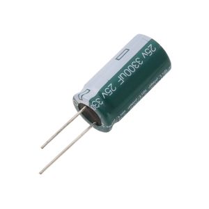 خازن الکترولیتی 3300uF / 25V تایوانی مارک TAICON با طول عمر بالا