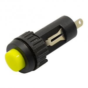 شستی استارت پلاستیکی 22x8mm زرد