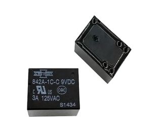 رله 9 ولت 5 پایه برند SONG CHUAN مینیاتوری بوبین کنار تایوانی کد 842A-1C-C