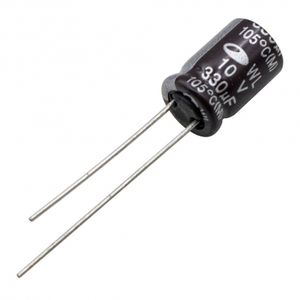 خازن الکترولیتی 330uF / 10V کره ای مارک SAMWHA سری WL