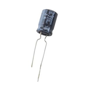 خازن الکترولیتی 220uF / 10V ژاپنی مارک RUBYCON