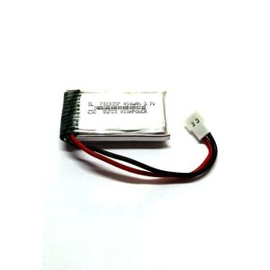 باتری لیتیوم پلیمر 702035 پروازی 3.7V ظرفیت 450mAh تک سل 25C