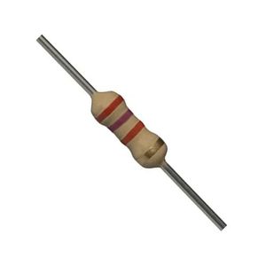 مقاومت 2.7 کیلو اهم 1/4 وات ±5% کربنی (2.7K Ohm)