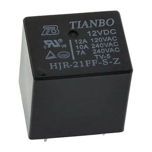 رله 12 ولت 10 آمپر پایه میلون برند TIANBO کد HJR-21FF-S-Z