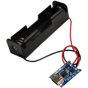 شارژر تکی باتری لیتیومی 18650 با پورت Type-C