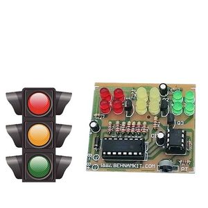 کیت چراغ راهنمایی و رانندگی آموزشی | 12 LED ترافیکی