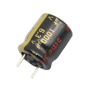 خازن الکترولیتی صوتی 1000uF / 6.3V مالزی مارک PANASONIC