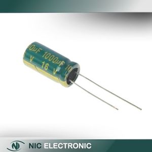 خازن الکترولیتی 1000UF/16V-8X16-105C-GREEN