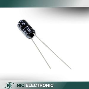 خازن الکترولیتی 10UF/50V-4X7-105C-BLACK