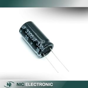 خازن الکترولیتی 3300UF/35V-16X25-105C-BLACK