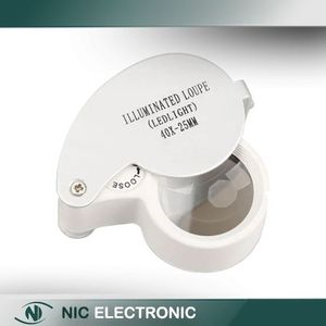 ذره بین تاشو چراغدار 40X مدل MG21011