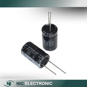 خازن الکترولیتی 2200UF/35V-13X25-105C-BLACK