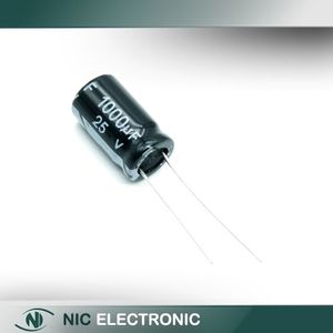خازن الکترولیتی 1000UF25V-10X17-105C-BLACK