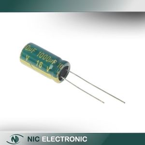 خازن الکترولیتی 1000UF16V-10X17-105C-GREEN