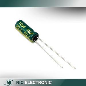 خازن الکترولیتی 10UF/50V-5X11-105C-GREEN