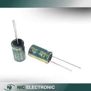 خازن الکترولیتی 1500UF/16V-10X17-105C-GREEN