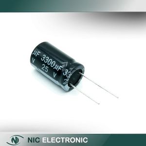 خازن الکترولیتی 3300UF/25V-16X25-105C-BLACK