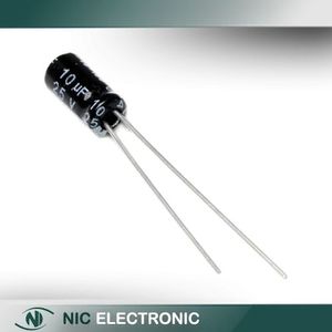 خازن الکترولیتی 10UF/25V-4X7-105C-BLACK