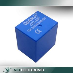 رله 12V پایه میلون 15A تایوانی مارک QIANJI کد JZC-22F