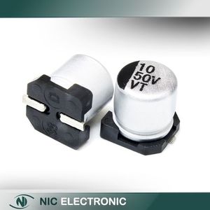 خازن الکترولیت اس ام دی 10UF/50V SMD (5X5.4MM)