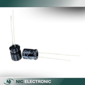 خازن الکترولیتی 100UF/16V-6.3X7-105C-BLACK