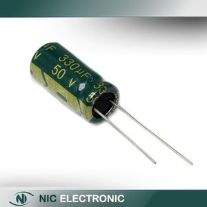 خازن الکترولیتی 330UF/50V-10X17-105C-GREEN