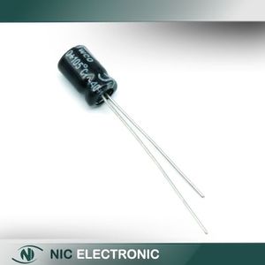 خازن الکترولیتی 47UF/25V-5X11-105C-BLACK