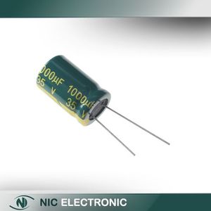خازن الکترولیتی 1000UF35V-13X21-105C-GREEN