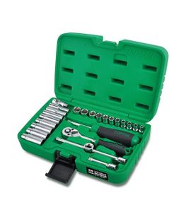 جعبه بکس 25 پارچه بلند و کوتاه درایو 1/4 اینچ تاپ تول TOPTUL مدل GCAI2501