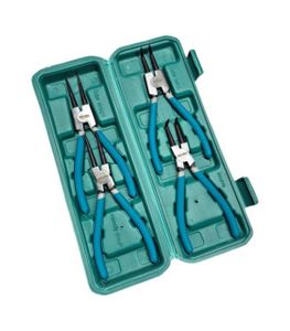 ست 4 عددی انبر خار باز کن جمع کن سر صاف و کج سایز 7 اینچ جعبه ای NITROMAX مدل 4KL