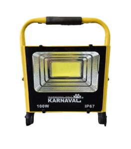 پروژکتور پرتابل شارژی 100 وات کارناوال KARNAVAL مدل KA-L100W