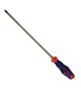 پیچ گوشتی چهارسو سایز 300*8 ضربه و آچار خور دسته TPR حرفه ای جنس S2 آریل ARIEL مدل PZH3300