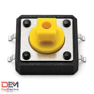 تک سوئیچ چهار پایه 12x12x7.3mm مدل SMD - دیجی الکترو مارکت