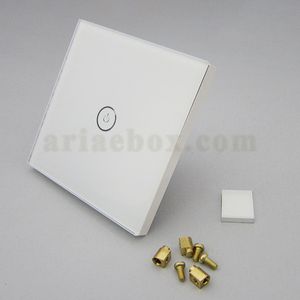 کلید هوشمند EU تک پل سفید S904-A1P1 با ابعاد 35×86×86 میلی متر