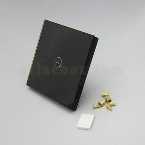 کلید هوشمند EU تک پل مشکی S904-A2P1 با ابعاد 35×86×86 میلی متر