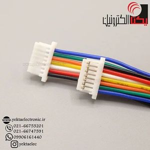 کانکتور SH مادگی 7 پین 1 میلی متری سیم دار