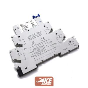 ماژول رله پی‌ال‌سی 230V تک کنتاکت 6 آمپر هونگفا 41F-1Z-C2-4-240