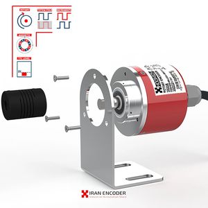 انکودر افزایشی IN50-500PPR TTL هومیژ - انکودر افزایشی 2 فاز 500 پالس دارای فاز ایندکس