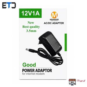 آداپتور 12 ولت 1 آمپر فیش وینگویی 1.35mm